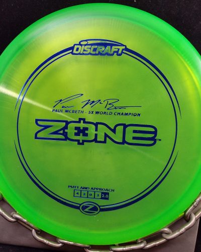 Discraft Paul McBeth 5 Time World Champion Signature Series Z ZONE Golf Disc Putter
