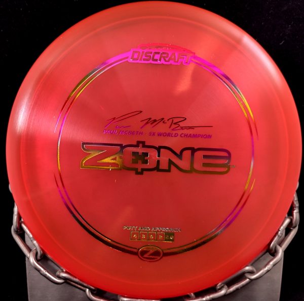 Discraft Paul McBeth 5 Time World Champion Signature Series Z ZONE Disc Golf Putter