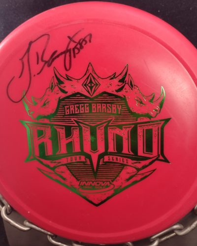 Innova Gregg Barsby Autographed Tour Series RHYNO Putt and Approach Golf Disc