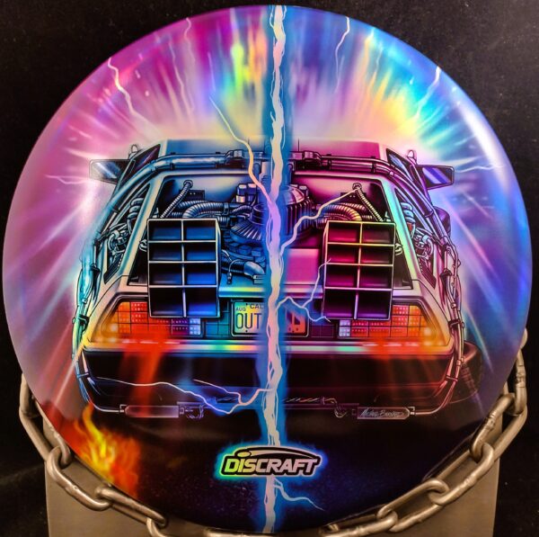 Discraft Full Foil 'Back To The Future' ESP BUZZZ Mid Range Golf Disc