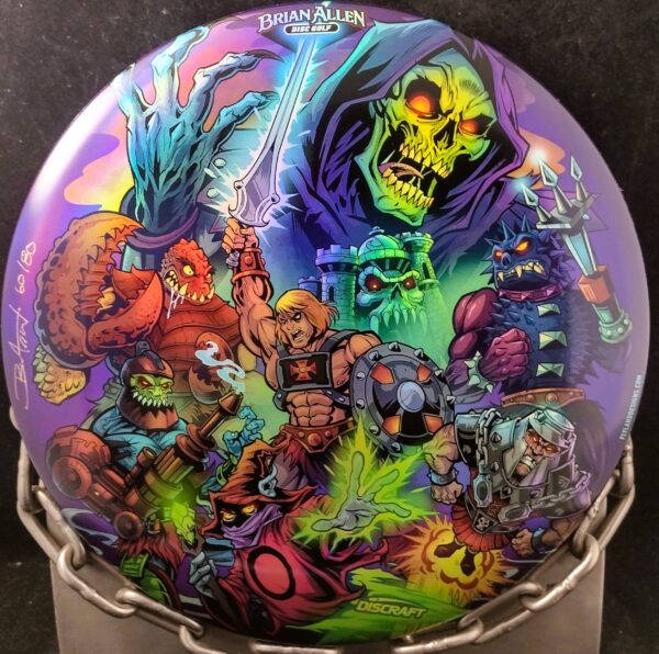 Discraft 'He-Man' Full Foil ESP BUZZZ Mid Range Golf Disc