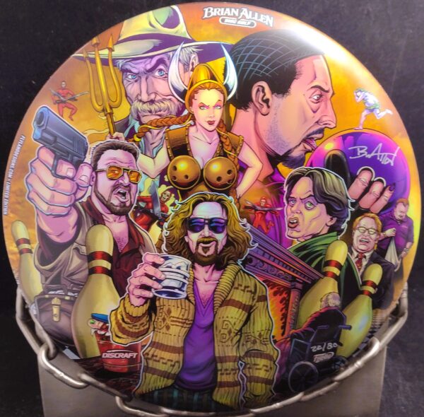 Discraft 'The Big Lebowski' Full Foil ESP BUZZZ Mid Range Golf Disc