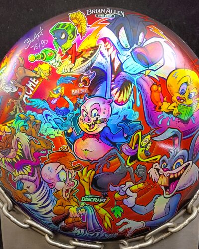 Discraft 'Looney Tunes' Full Foil ESP BUZZZ Mid Range Golf Disc for sale