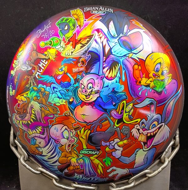 Discraft 'Looney Tunes' Full Foil ESP BUZZZ Mid Range Golf Disc for sale