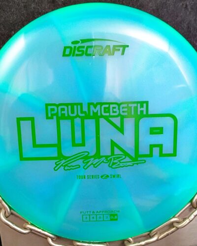 Discraft 2025 Paul McBeth 6X Tour Series Swirly Z LUNA Disc Golf Putter