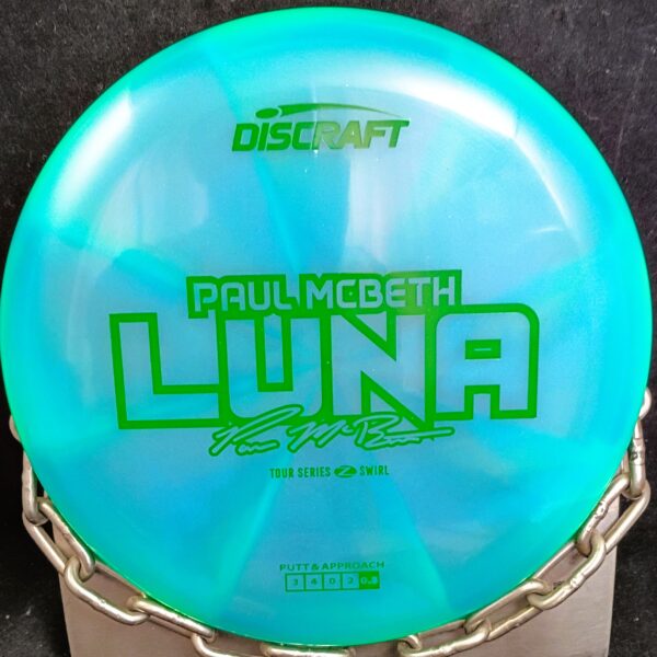 Discraft 2025 Paul McBeth 6X Tour Series Swirly Z LUNA Disc Golf Putter