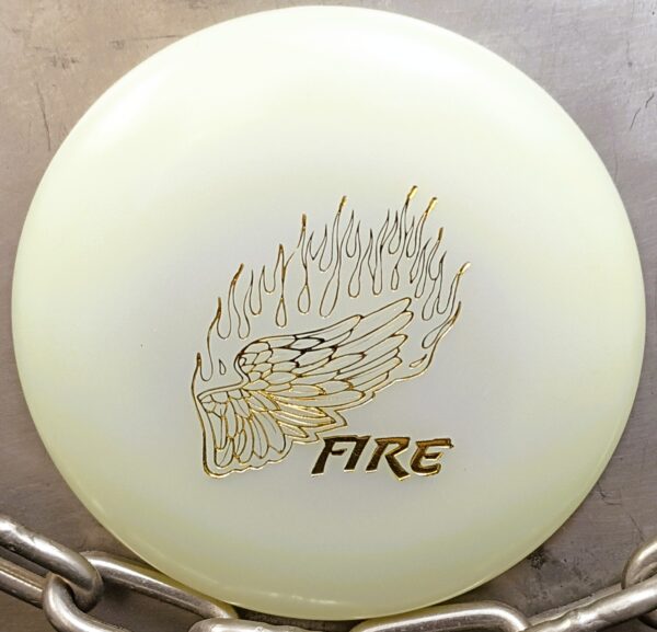 Innova 2025 Little Wing Fire Glow MINI Disc Golf Marker.