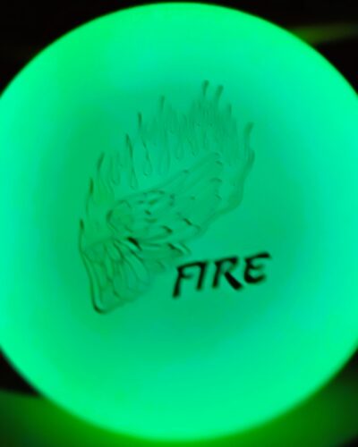 Innova 2025 Little Wing Fire Glow MINI Disc Golf Marker.