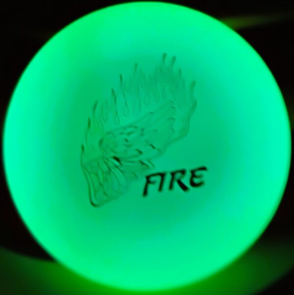 Innova 2025 Little Wing Fire Glow MINI Disc Golf Marker.