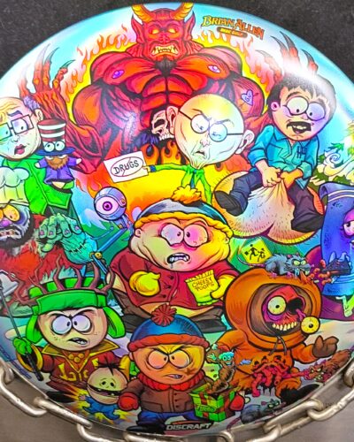 Discraft 'South Park' Full Foil ESP BUZZZ Mid Range Golf Disc