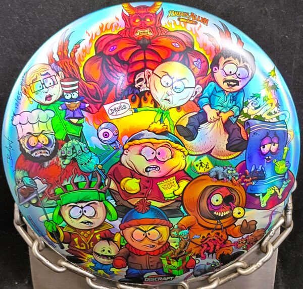 Discraft 'South Park' Full Foil ESP BUZZZ Mid Range Golf Disc