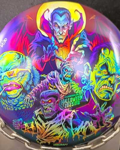 Discraft 2025 Halloween Full Foil ESP BUZZZ Mid Range Golf Disc