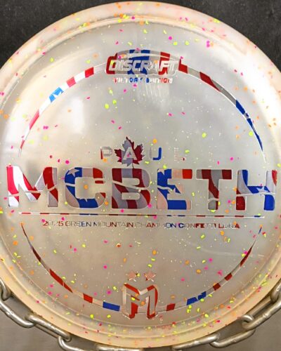 Discraft 2025 Paul McBeth Green Mountain Champion Confetti Z LUNA Disc Golf Putter