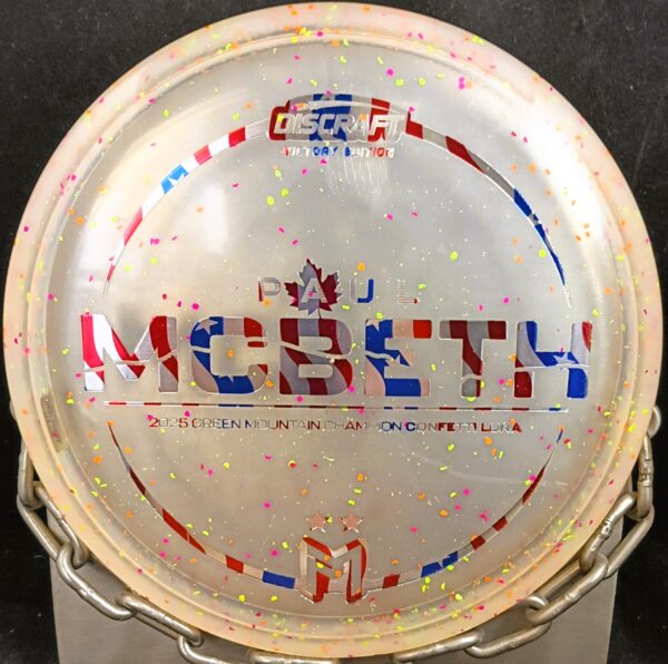 Discraft 2025 Paul McBeth Green Mountain Champion Confetti Z LUNA Disc Golf Putter