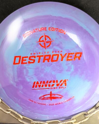 Innova 2025 World Champion Ohn Scoggins Signature Edition Swirly Star DESTROYER Disc Golf Driver