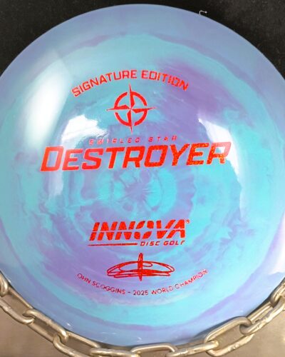 Innova 2025 World Champion Ohn Scoggins Signature Edition Swirly Star DESTROYER Disc Golf