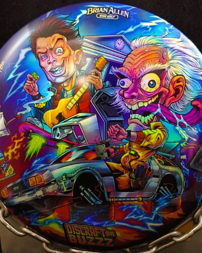 Discraft Back to the Future Full Foil ESP BUZZZ Mid Range Golf Disc