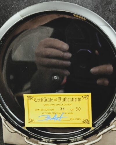 Discraft 2025 Christmas Smackdown Full Foil ESP BUZZZ Mid Range Golf Disc