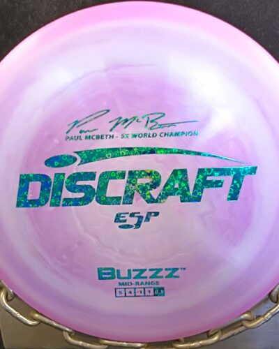 Discraft Paul McBeth 5 Time Champion ESP BUZZZ Mid Range Golf Disc for sale