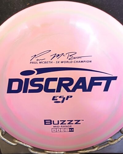 Discraft Paul McBeth 5 Time Champion ESP BUZZZ Mid Range Golf Disc 177+ for sale