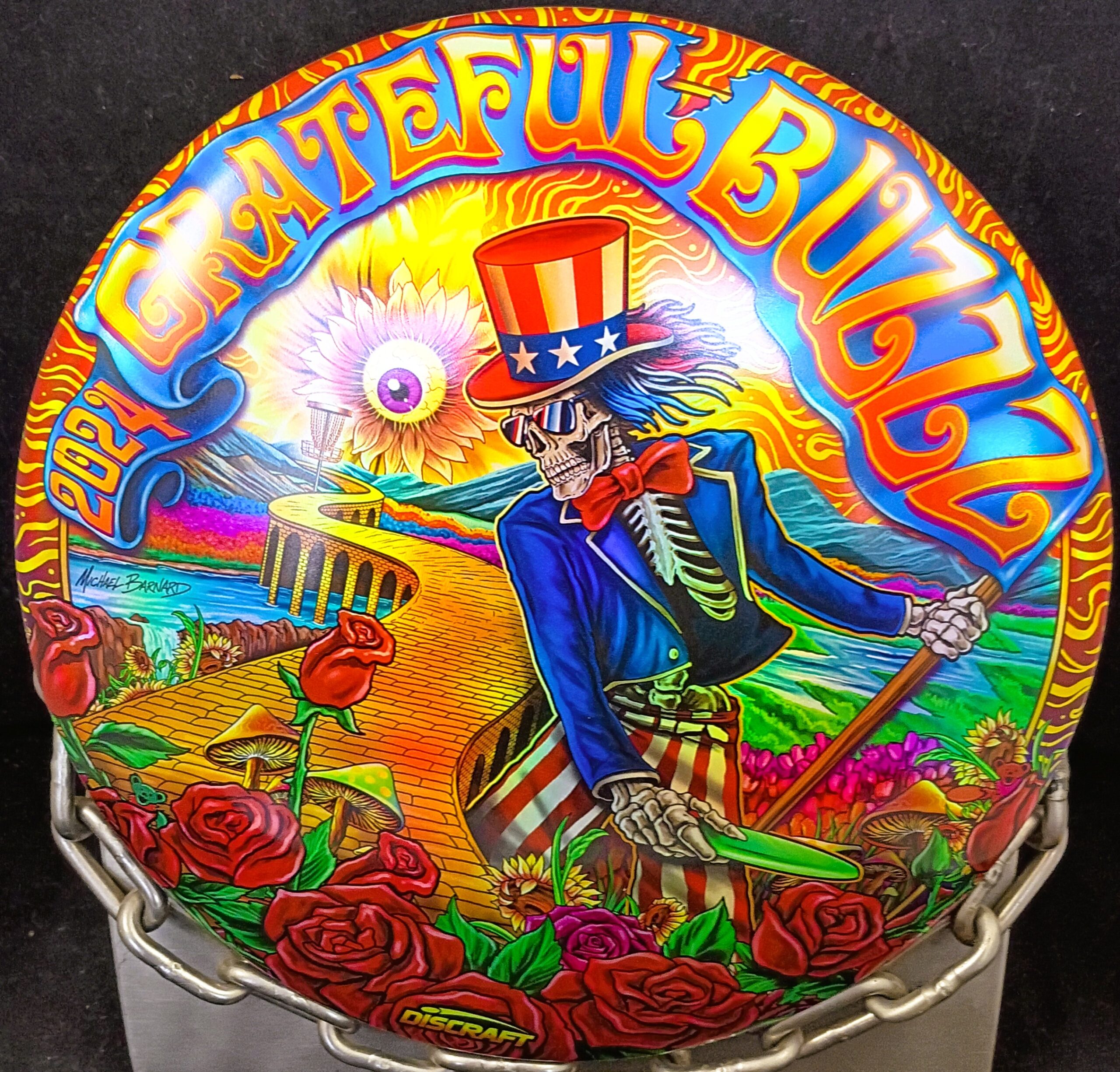 Discraft 2024 Grateful Buzzz Full Foil ESP BUZZZ Mid Range Disc Golf Driver Discraft 2024 Grateful Buzzz Full Foil ESP BUZZZ Mid Range Disc Golf Driver