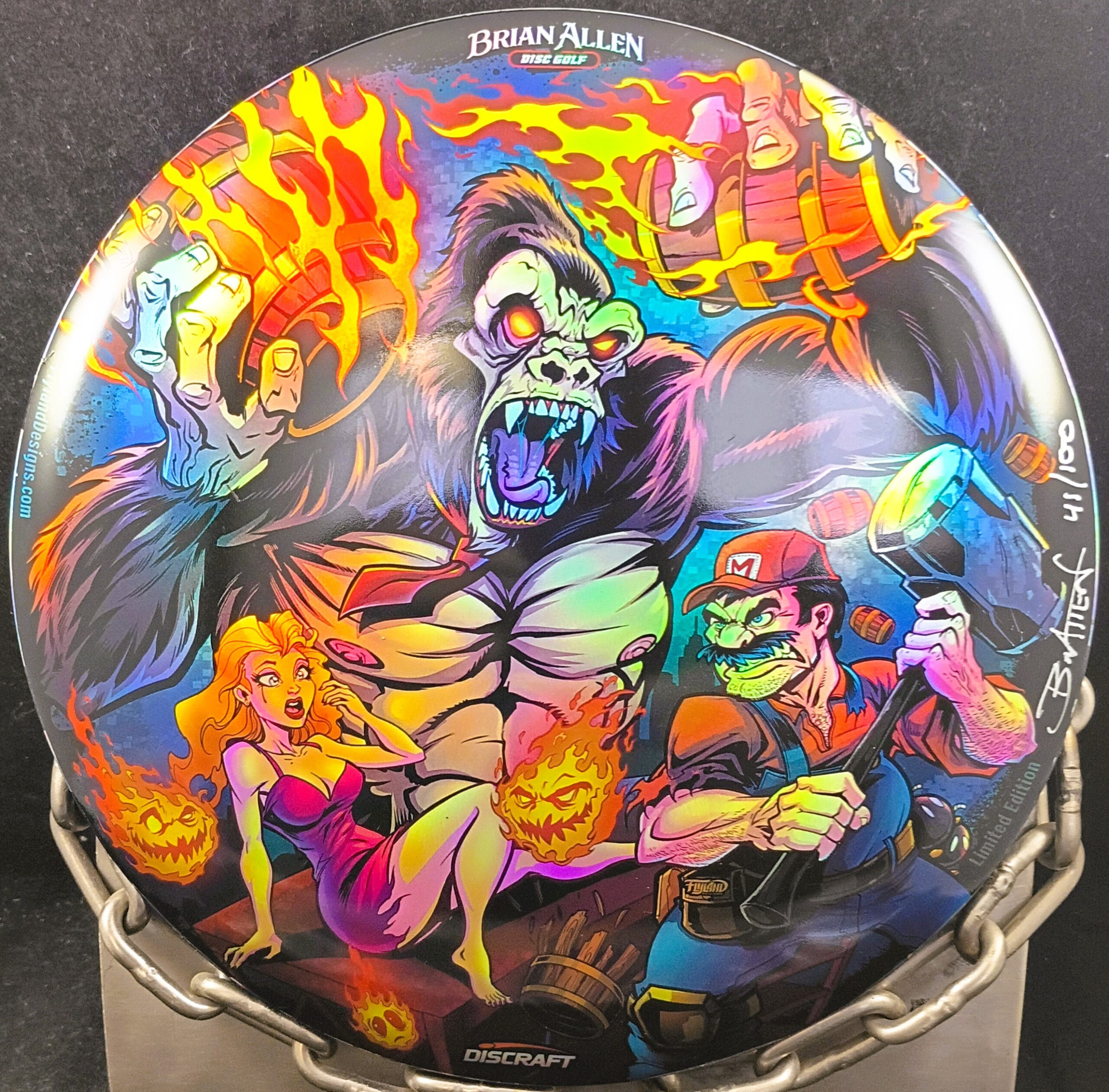 Discraft Mario V Donkey Kong Full Foil ESP BUZZZ Mid Range Golf Disc Discraft Mario V Donkey Kong Full Foil ESP BUZZZ Mid Range Golf Disc