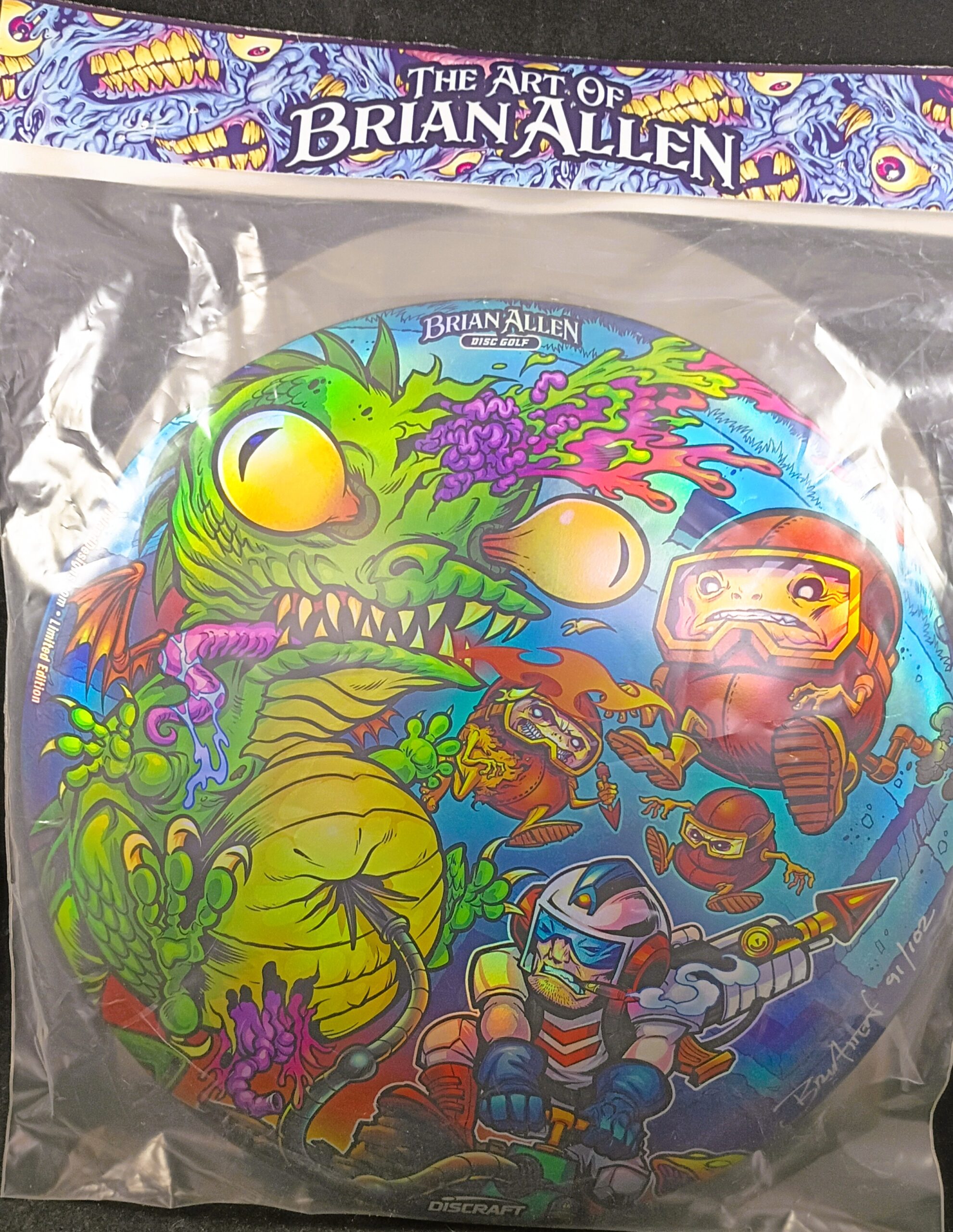 Discraft Full Foil Dig Dug BUZZZ Mid Range Golf Disc Discraft Full Foil Dig Dug BUZZZ Mid Range Golf Disc