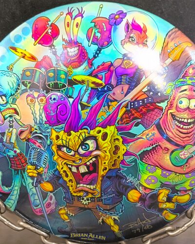 Discraft Heavy Metal Sponge Bob Band Full Foil ESP BUZZZ Mid Range Golf Disc