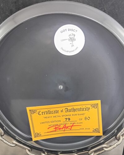 Discraft Heavy Metal Sponge Bob Band Full Foil ESP BUZZZ Mid Range Golf Disc