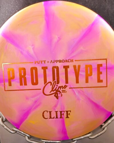 Climo Discs Prototype Swirled Trophy Line CLIFF Disc Golf Putter