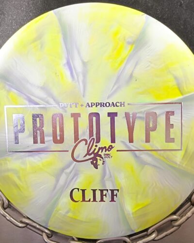Climo Discs Prototype Swirled Trophy Line CLIFF Disc Golf Putter