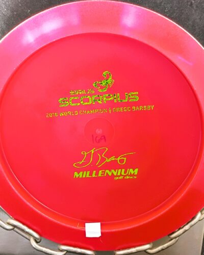 Millennium Gregg Barsby 2018 World Champion Bottom Stamp Sirius SCORPIUS 1.12 Disc Golf Driver