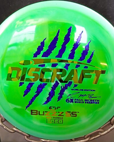 Discraft 2026 Worlds Edition Paul McBeth 6 Claw ESP BUZZZ SS Disc Golf Mid Range Driver