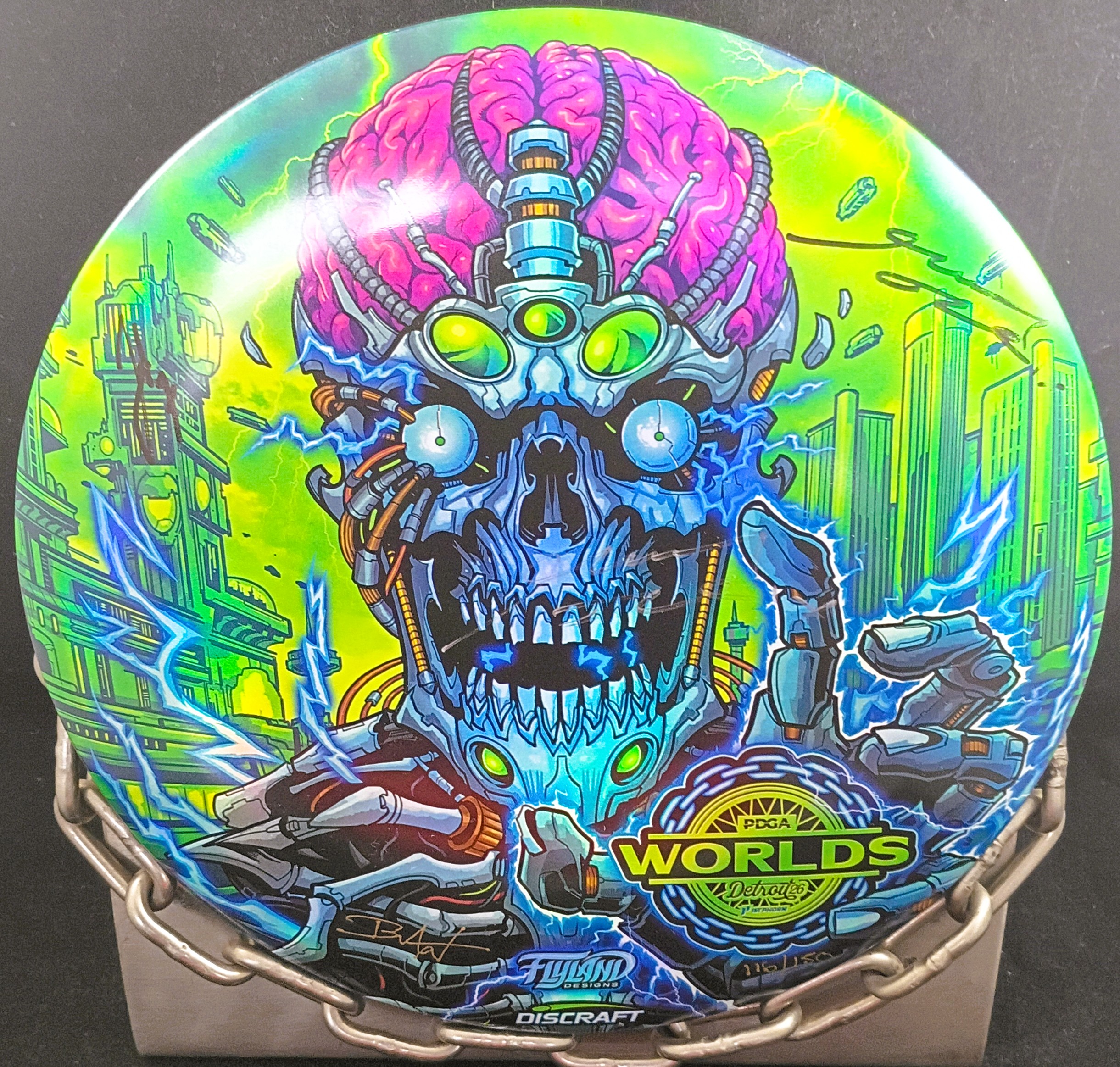 Discraft 2026 Detroit Worlds Full Foil ESP BUZZZ Mid Range Golf Disc Discraft 2026 Detroit Worlds Full Foil ESP BUZZZ Mid Range Golf Disc