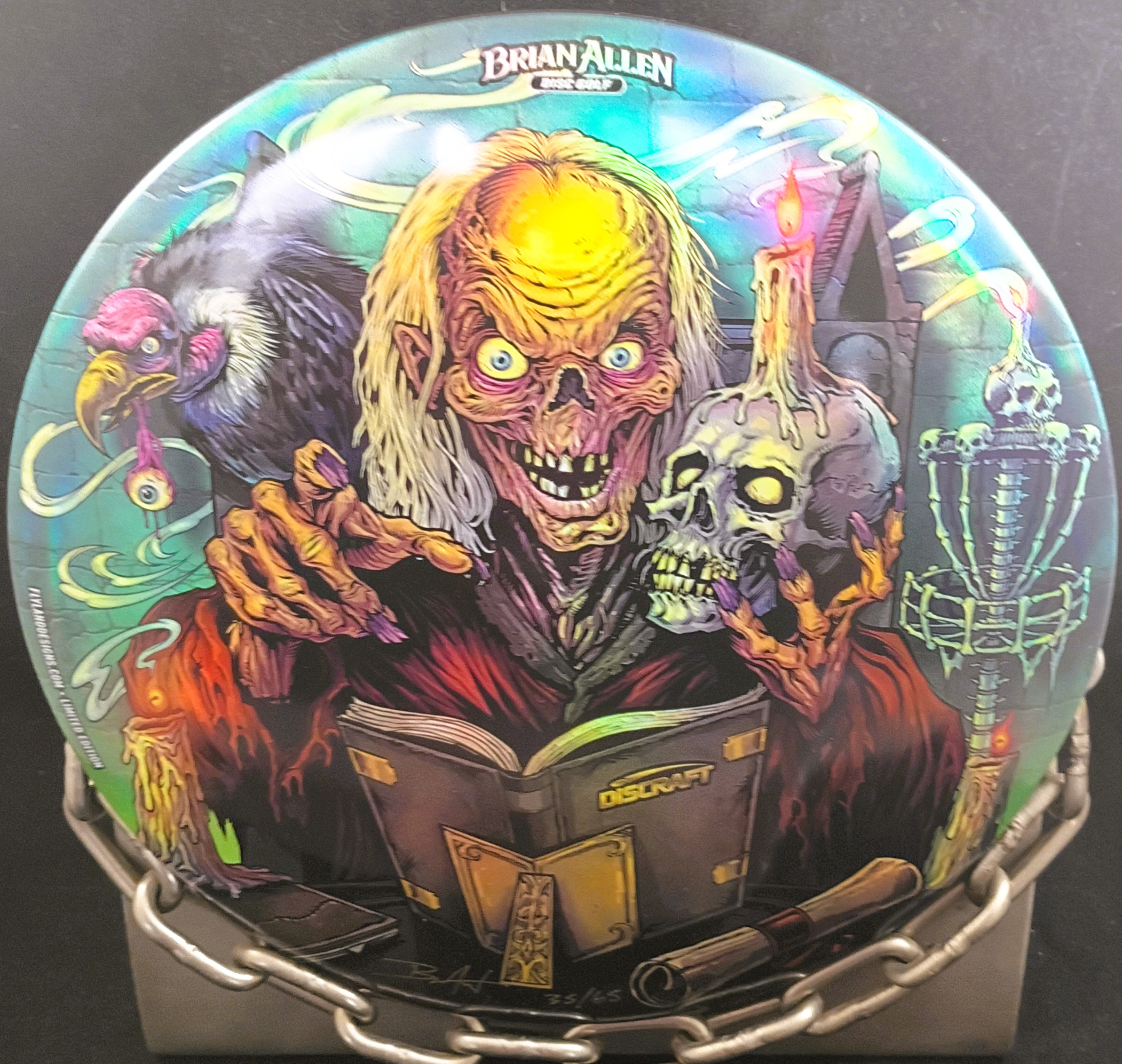 Discraft Tales From the Crypt Full Foil ESP BUZZZ Mid Range Golf Disc Discraft Tales From the Crypt Full Foil ESP BUZZZ Mid Range Golf Disc