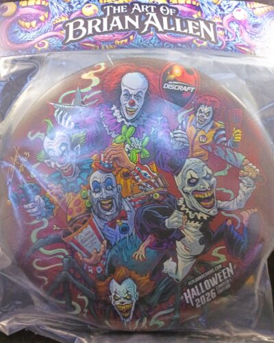 Discraft 2026 Halloween Send in the Clowns Full Foil ESP BUZZZ Mid Range Golf Disc